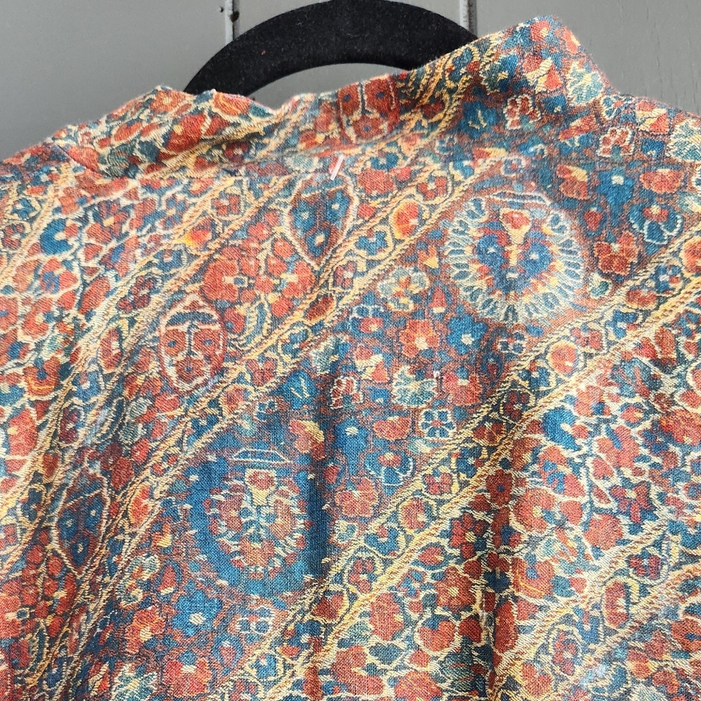 Eskandar Linen Print Blazer - Picture 11 of 13